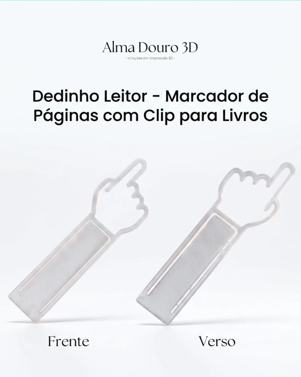 Dedinho Leitor – Marcador de Páginas con Clip para Libros 📚☝️pack 10 unidades – photo 2